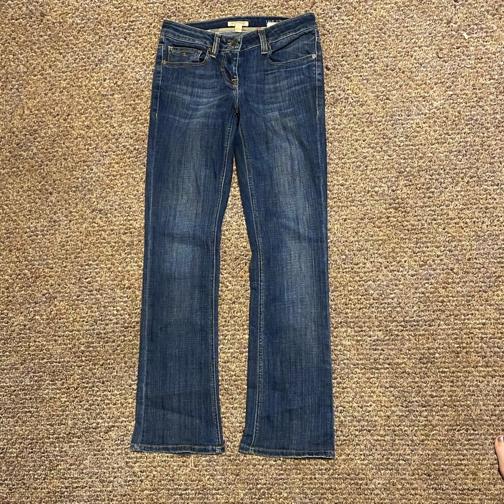🐎AUTHENTIC NWOT BURBERRY BRIT Islington W.26 Boot Leg Waist 26” Inseam 30”🐎